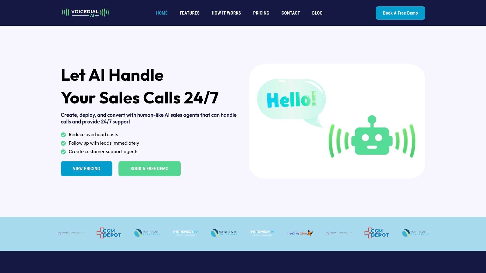 Screenshot from https://voicedial.ai